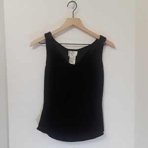 iCe Black Velvet Sleeveless Top - Size PM